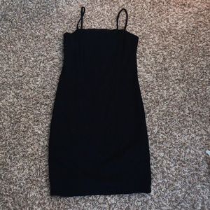 Black mini dress